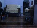 Móveis precisaram ficar suspensos