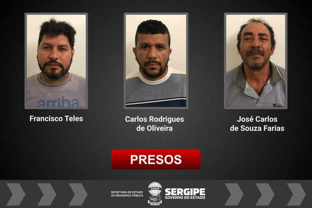 Presos na Operação do Depatri Foto: SSP/SE