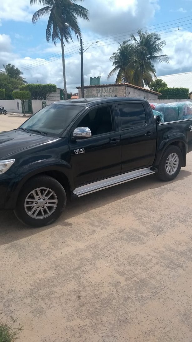 Foto: PM/SE O casal estava nessa caminhonete vendendo os produtos