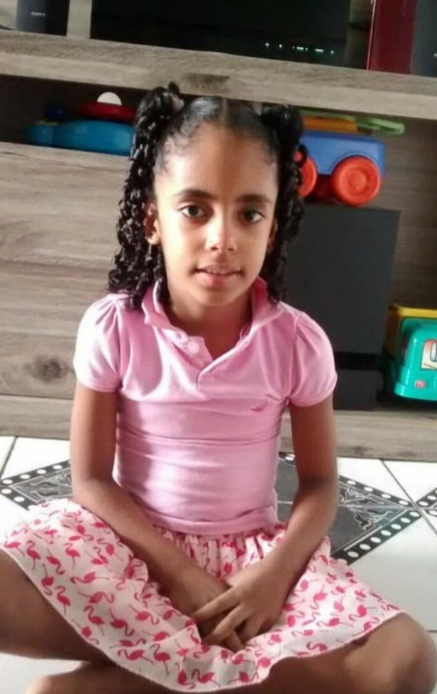 Foto: Mariana tinha 8 anos e foi assassinada em Cristinápolis