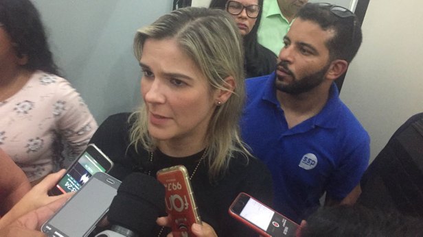 Foto: Aline Aragão Operação Fênix, delegada Mayra Evangelista detalhou a operação