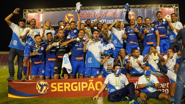 Invicto, o Confiança é campeão do Sergipão 2020 (Foto: Divulgação Confiança)