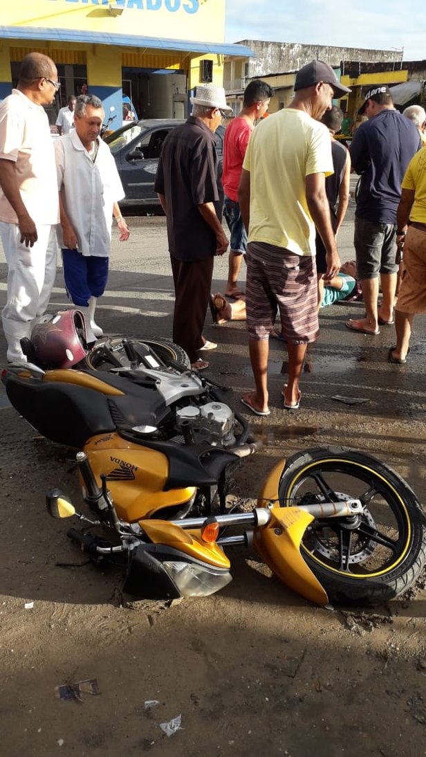 Foto: Redes Sociais Acidente de moto